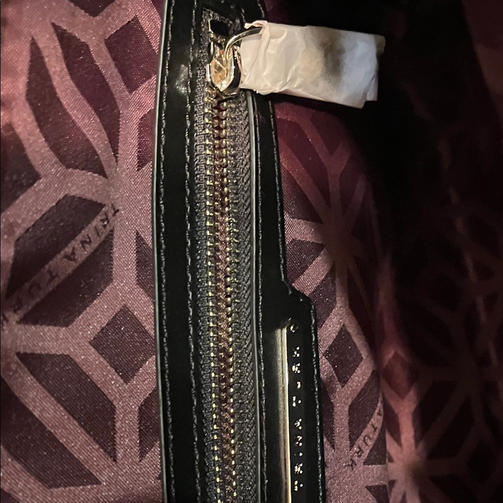 Trina Turk Black Satchel with Pom Charm - Picture 13 of 13